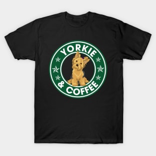 Yorkie And Coffee T-Shirt